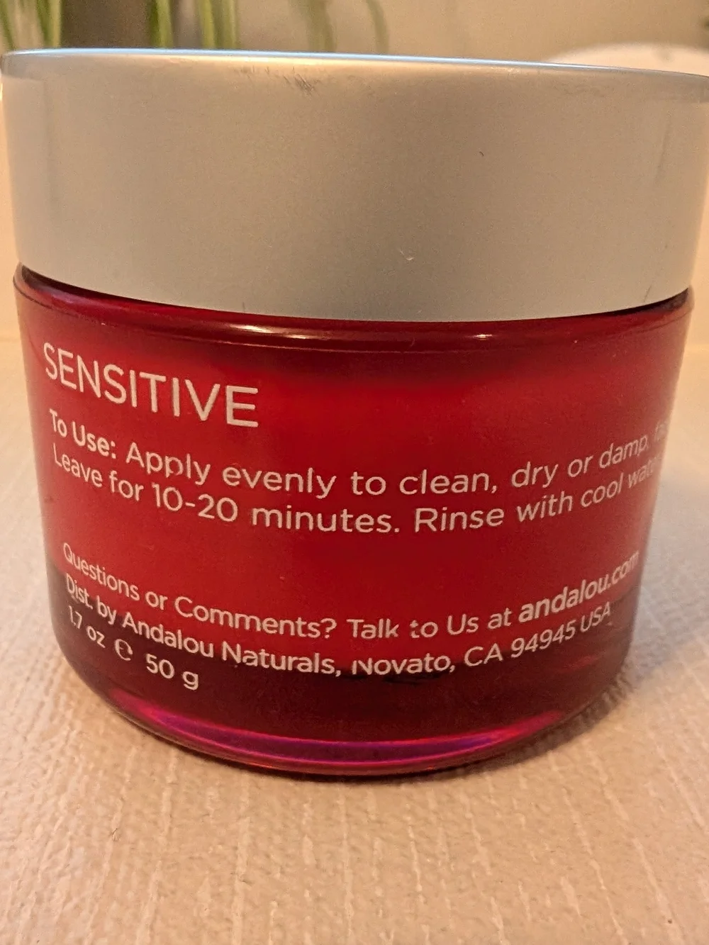 Andalou Naturals 1000 Roses Rosewater Mask